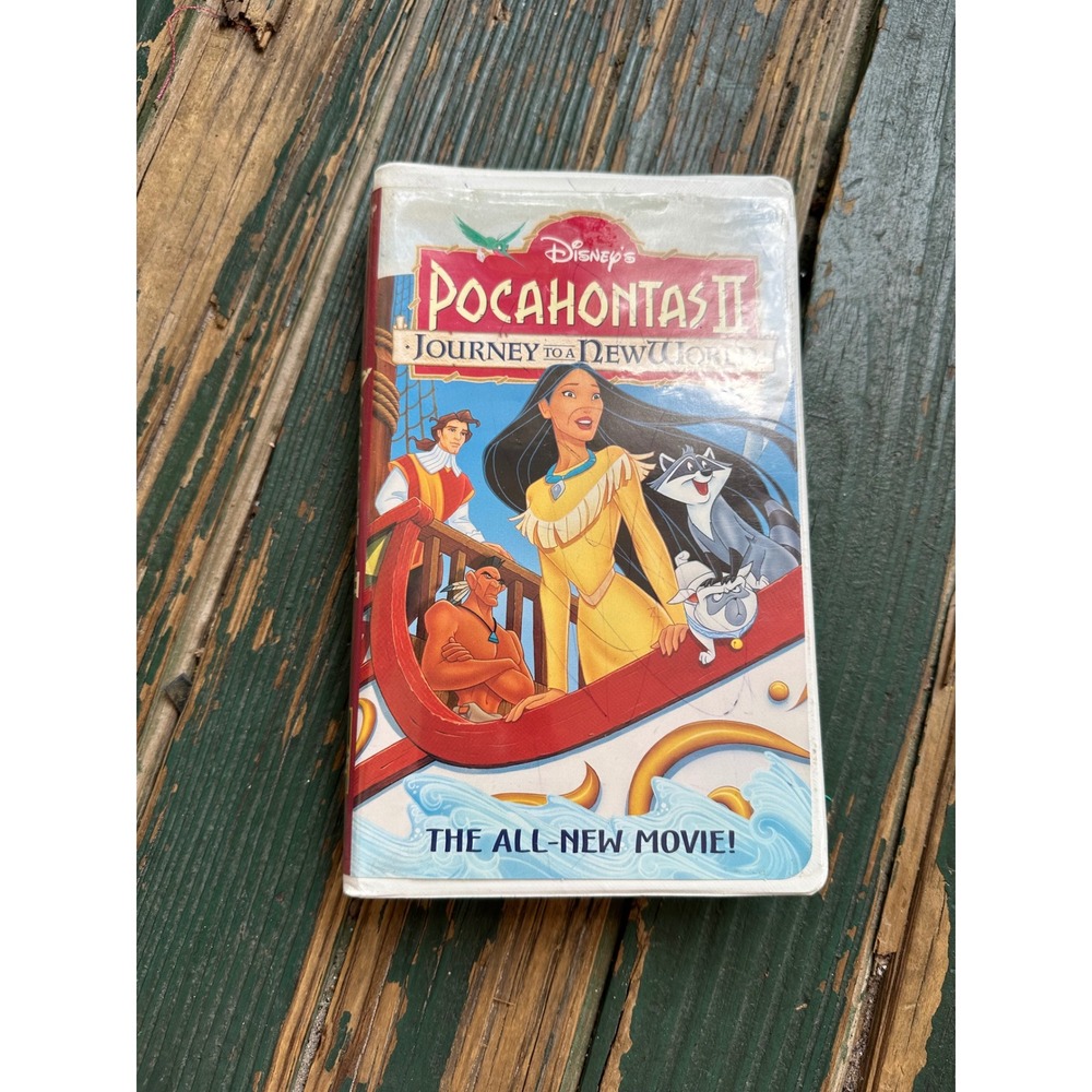 Disney Pocahontas II Journey to a New World VHS Clamshell Case A3737